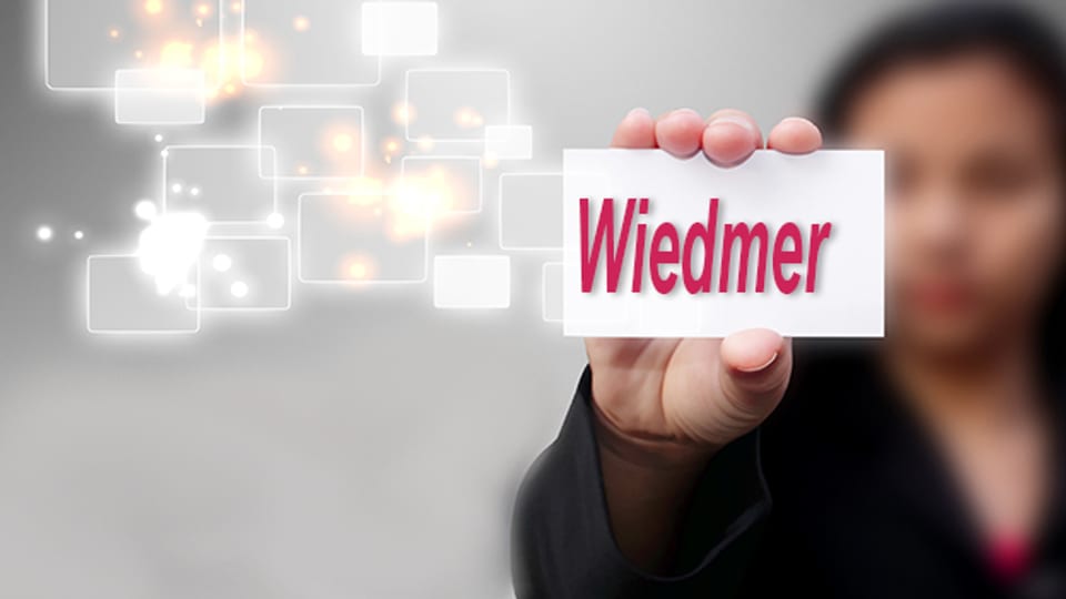 Berufsbezeichnungen finden sich häufig in Familiennamen wie Wiedmer wieder.
