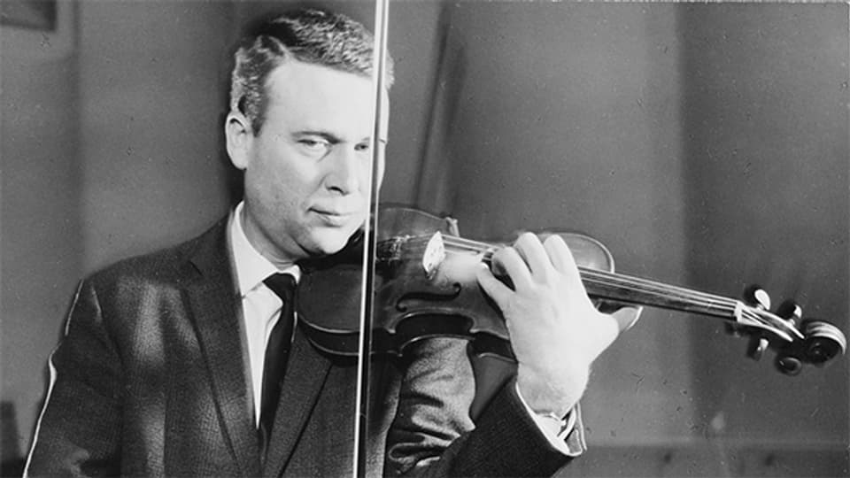 Herbert Rehbein 1963 als Geiger beim Orchester Cedric Dumont.