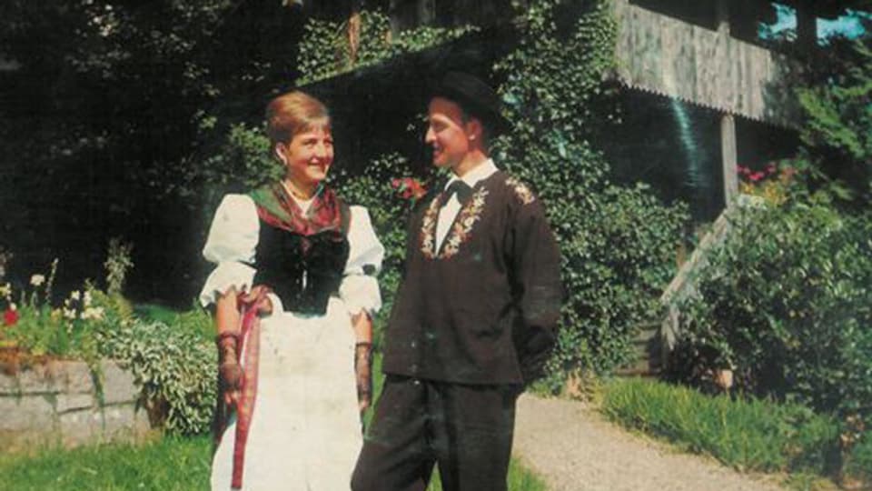 Anni Müller-Durrer und Vorjodler Robert Britschgi 1966