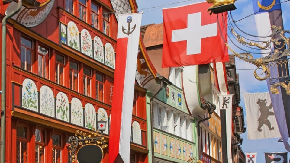 Die beliebte Einkaufsstrasse in Appenzell ist eine Augenweide.