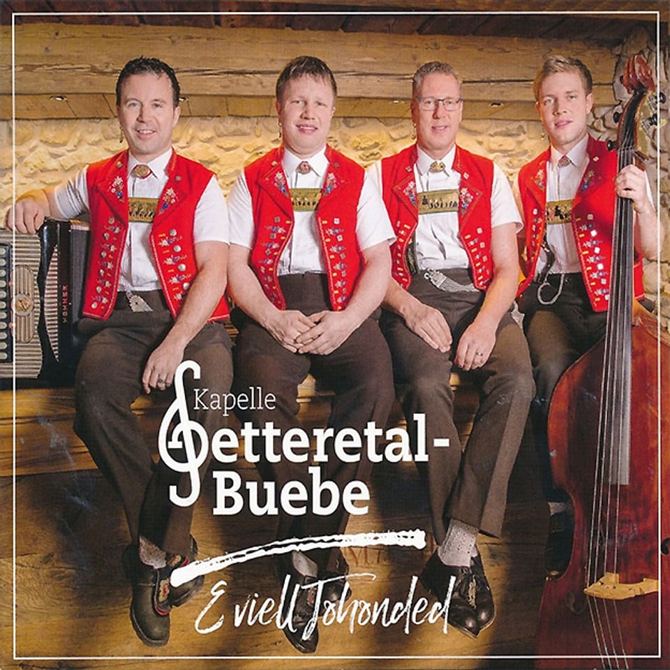 Die Setteretal-Buebe auf dem Cover ihres ersten Albums «E viell Johonded».