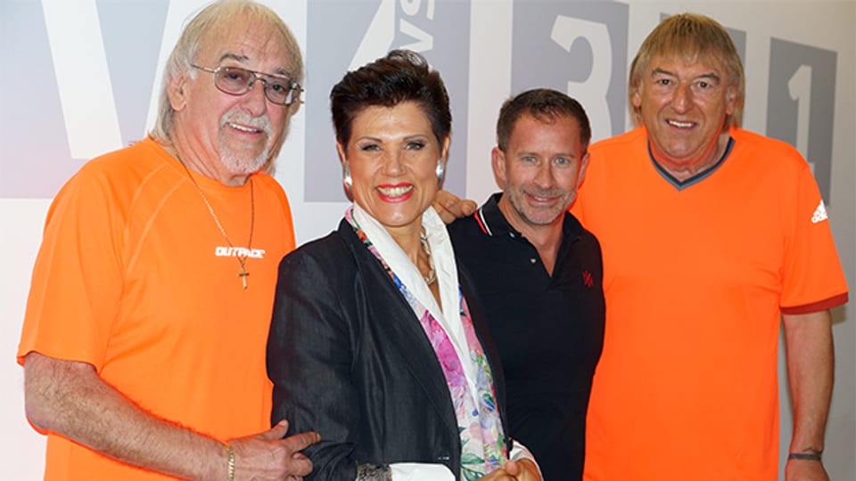 Die Amigos und Maja Brunner zu Gast bei Leonard in der «Hit-Welle».
