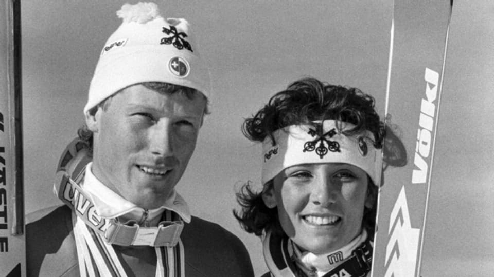 Pirmin Zurbriggen und Maria Walliser waren die ersten Super-G Weltmeister überhaupt.