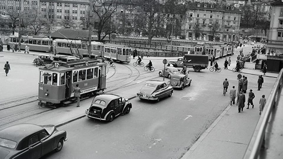 Die Stadtzürcher mussten 1947 wegen Strommangels für ein paar Monate auf ihre geliebten Trams verzichten.
