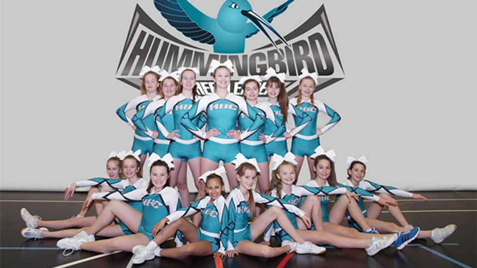 Turnerinnen vom Hummingbird Cheerleading Club Sargans.