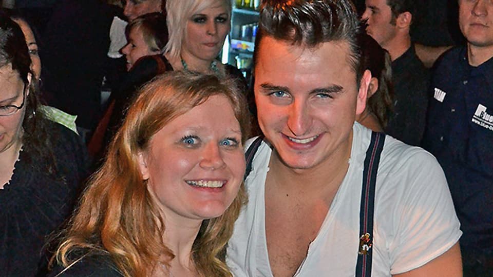 Irene Lustenberger traf Andreas Gabalier am 11. November 2011 nach seinem ersten Auftritt in der Schweiz.