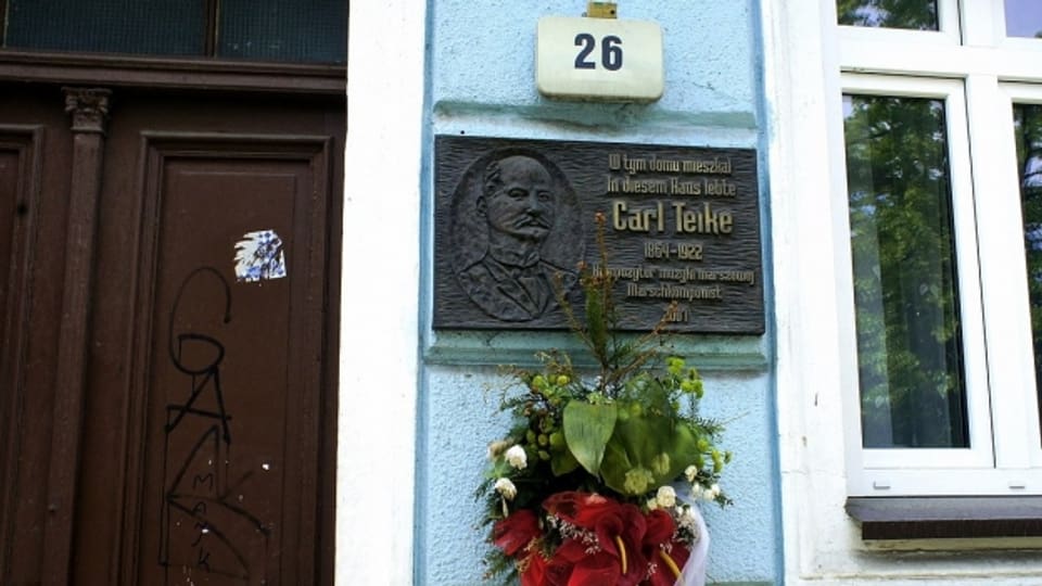 Gedenktafel für Carl Teike.