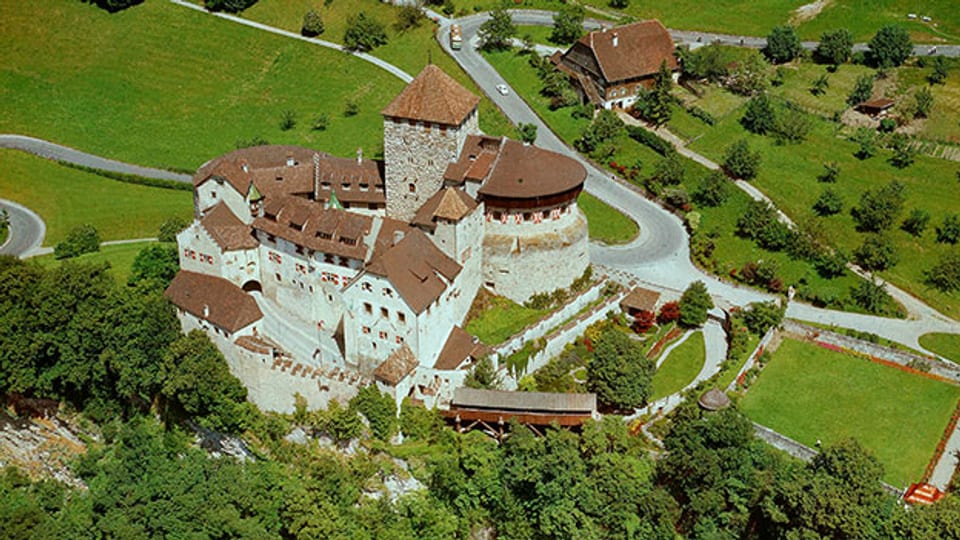 Schloss Vaduz in einer Aufnahme von 1969.