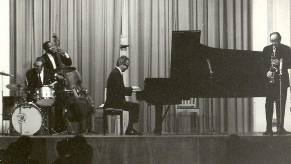 The Dave Brubeck Quartet in der Kongresshalle Frankfurt/Main, 1967.