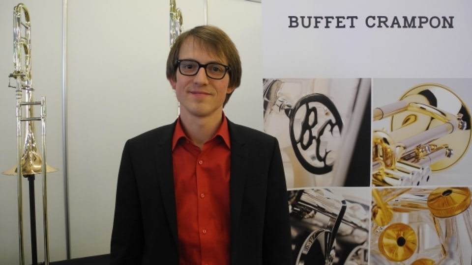 Valentin Oberson: Als Verkaufsleiter Schweiz von «Buffet Crampon» vertreibt er zehn führende Instrumentenmarken.