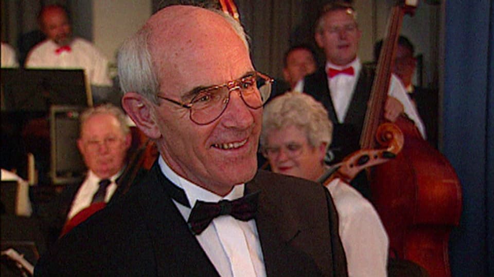 Werner Strassmann im Oktober 1994 bei der Preisverleiung «Goldener Violinschlüssel».