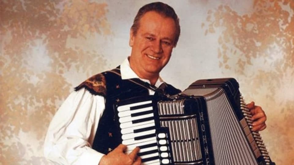 Der slowenische Komponist und Akkordeonist Slavko Avsenik (1929-2015).