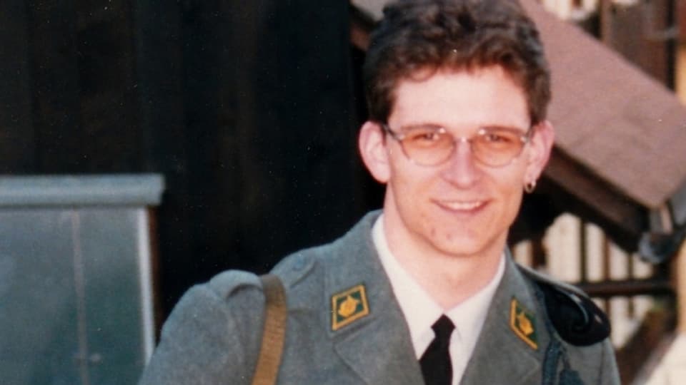 Dani Häusler als Rekrut im Jahr 1994.