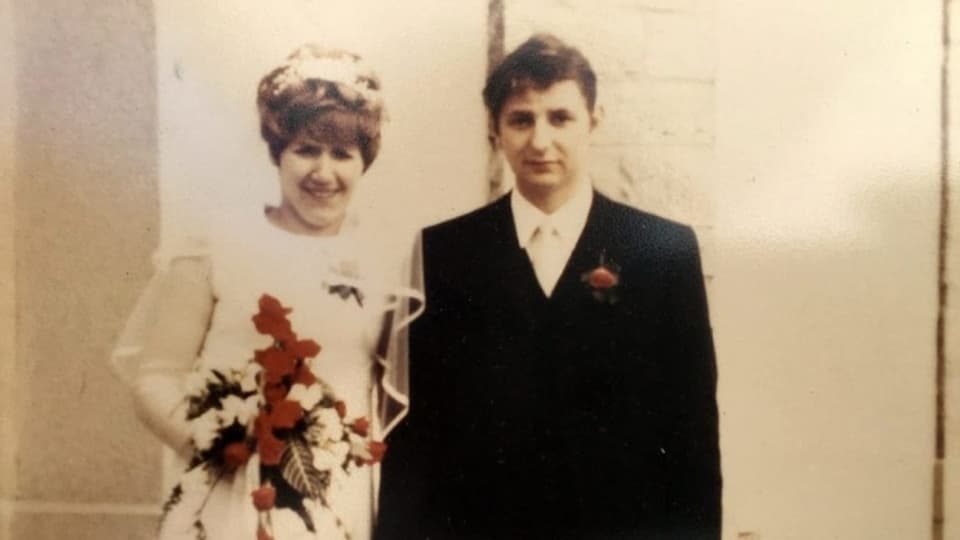 Erika und Willi Gehring bei ihrer Hochzeit 1970.