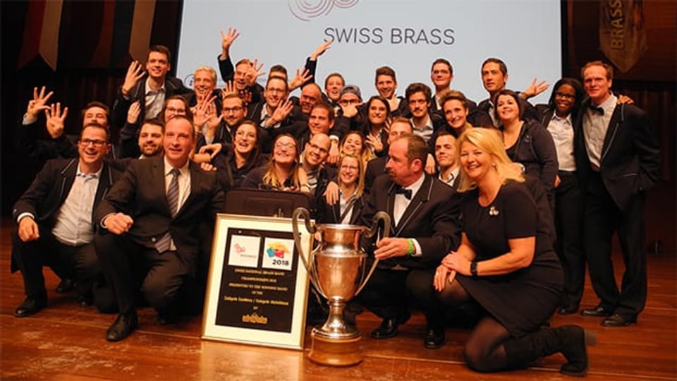 Brass Band Schweizermeister 2018: Die Valaisia Brass Band.
