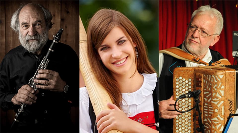 Domenic Janette, Lisa Stoll und Willi Valotti sind drei von 25 Persönlichkeiten, die im Buch «Helden der Volksmusik» vorgestellt werden.