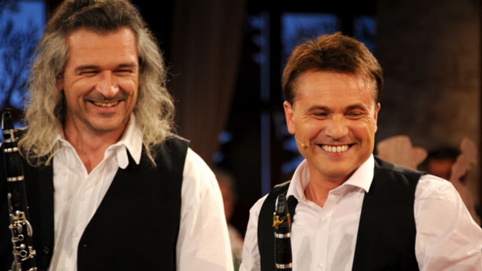 Dani Häusler und Walter Grimm spielten zusammen in der Sendung «Potzmusig».