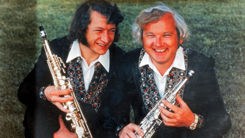 Ernst und Wilfried Aegerter spielten zusammen in den 70er- und 80er-Jahren bei der Kapelle Gebrüder Aegerter.