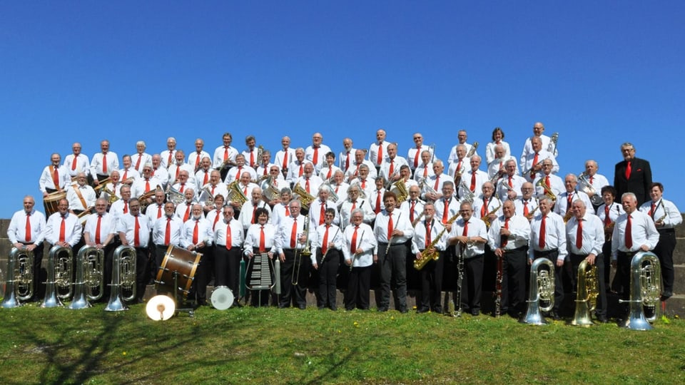 Mit rund 85 Mitgliedern ein imposantes Blasorchester: Das Veteranenspiel Kanton Solothurn.