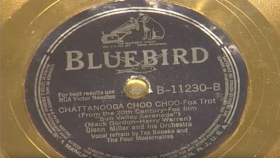 Die originale Goldene Schallplatte von «Chattanooga Choo Choo».
