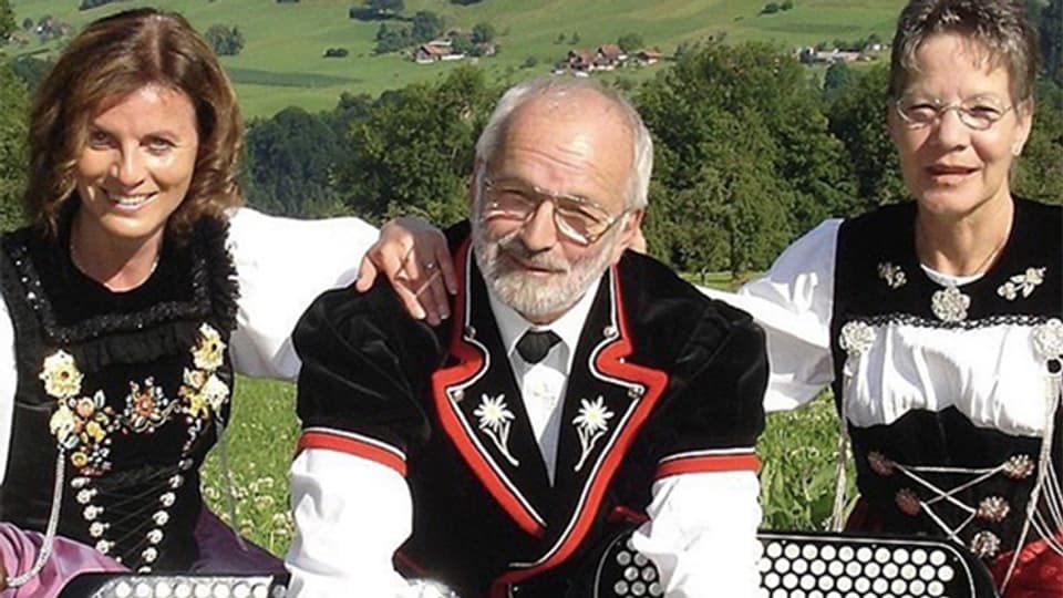 Akkordeon-Duo Maria Bachmann-Peter Müller.