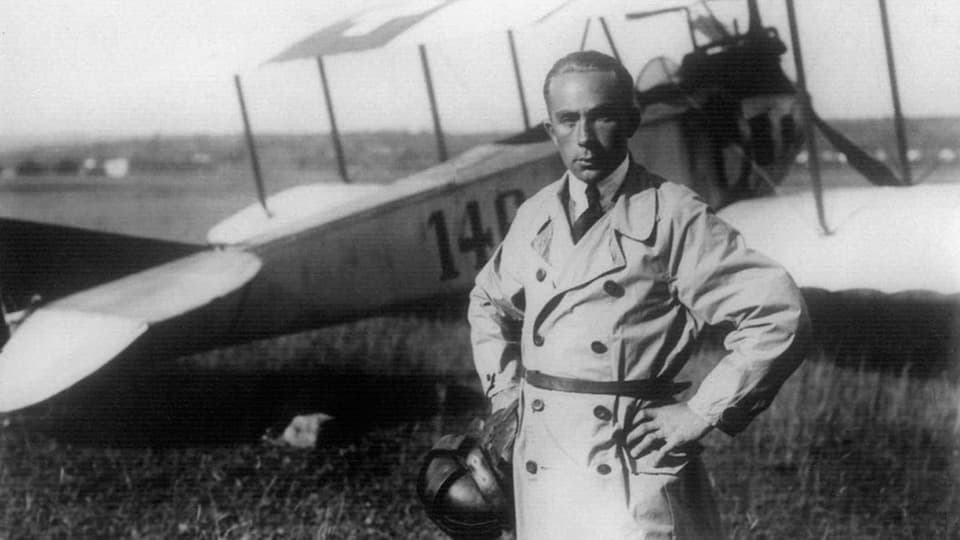 Der Schweizer Flugpionier Walter Mittelholzer (1894-1937O in einer undatierten Aufnahme aus den 1920er-Jahren.