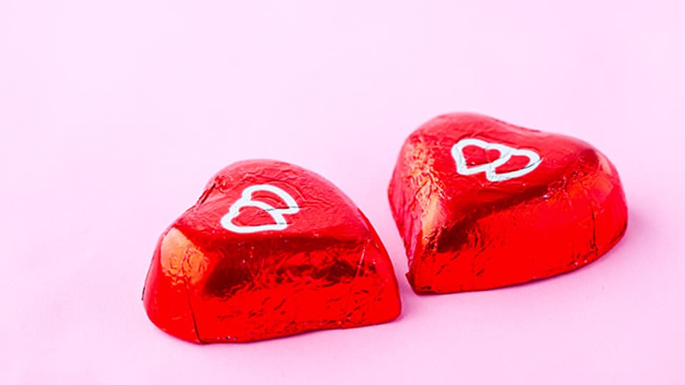 Liebe und Schokolade.