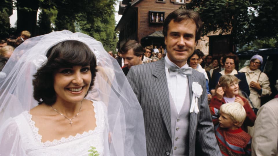 Kurt Felix (rechts) und Paola del Medico heirateten auf dem Bürgenstock am 3. September 1980.
