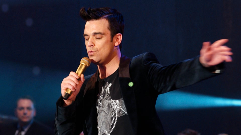Auch Robbie Williams steht der Swing so richtig gut!