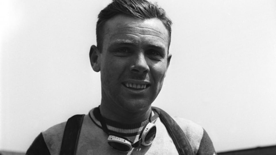 Paul Egli, mehrfacher Sieger der Meisterschaft von Zuerich, der Zueri-Metzgete, aufgenommen in den 1930er Jahren.