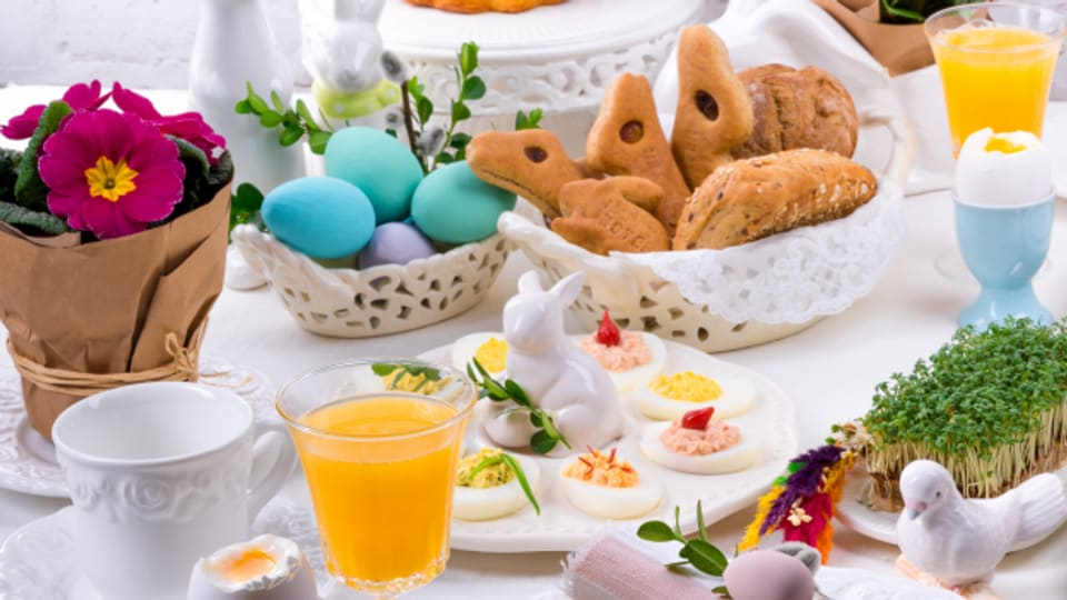 An Ostern wird auch oft ausgiebig gefrühstückt oder gebruncht.
