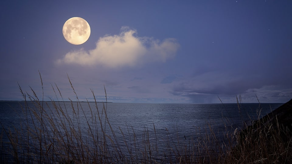 Der Mond taucht in vielen bekannten Volksliedern auf.
