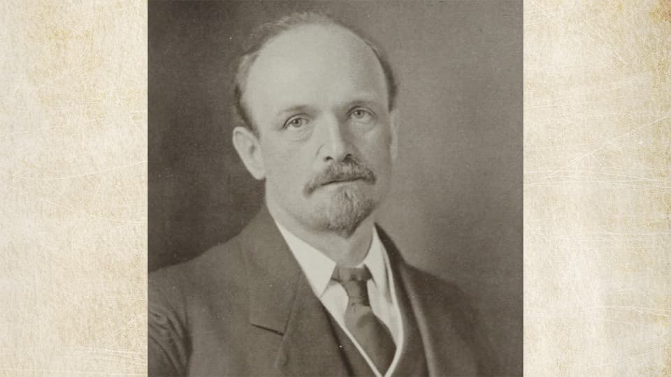 Der Schweizer Komponist und Chordirigent Hermann Suter (1870 - 1926).