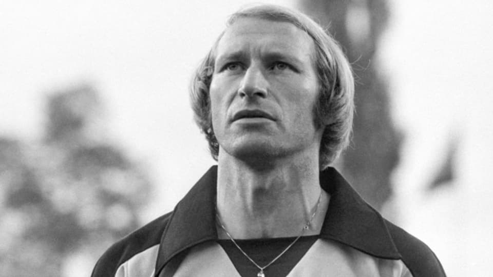 Cupfinal YB-Servette am 20. Juni 1979 im Wankdorf-Stadion: Karl Odermatt als Captain der Berner Young Boys vor seinem letzten Spiel als aktiver Fussballer.