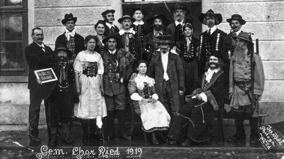 Hans Georg Nägeli förderte zu Lebzeiten im 18. und 19. Jahrhundert Laienchöre. Hier auf dem Bild: Ein Laienchor aus dem Kanton Zürich im Jahr 1919.
