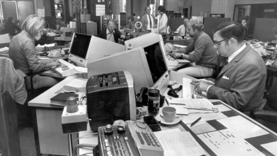 1973 waren erst die Beamtenbüros mit Computer ausgestattet.
