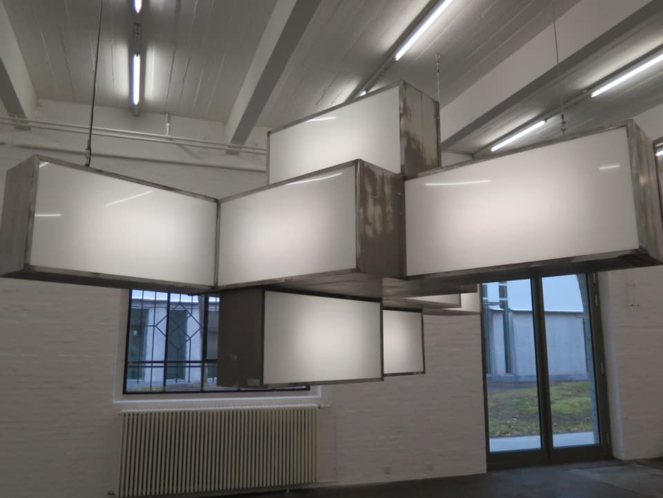 Lichtinstallation in der Kunst Halle St. Gallen