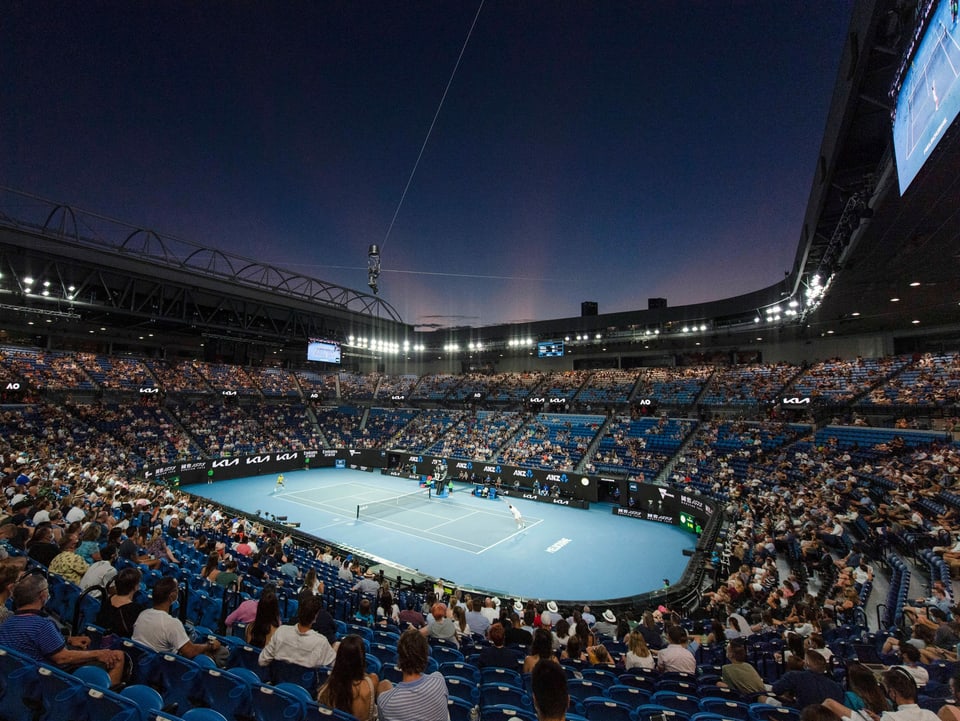 Stadion an den Australian Open.
