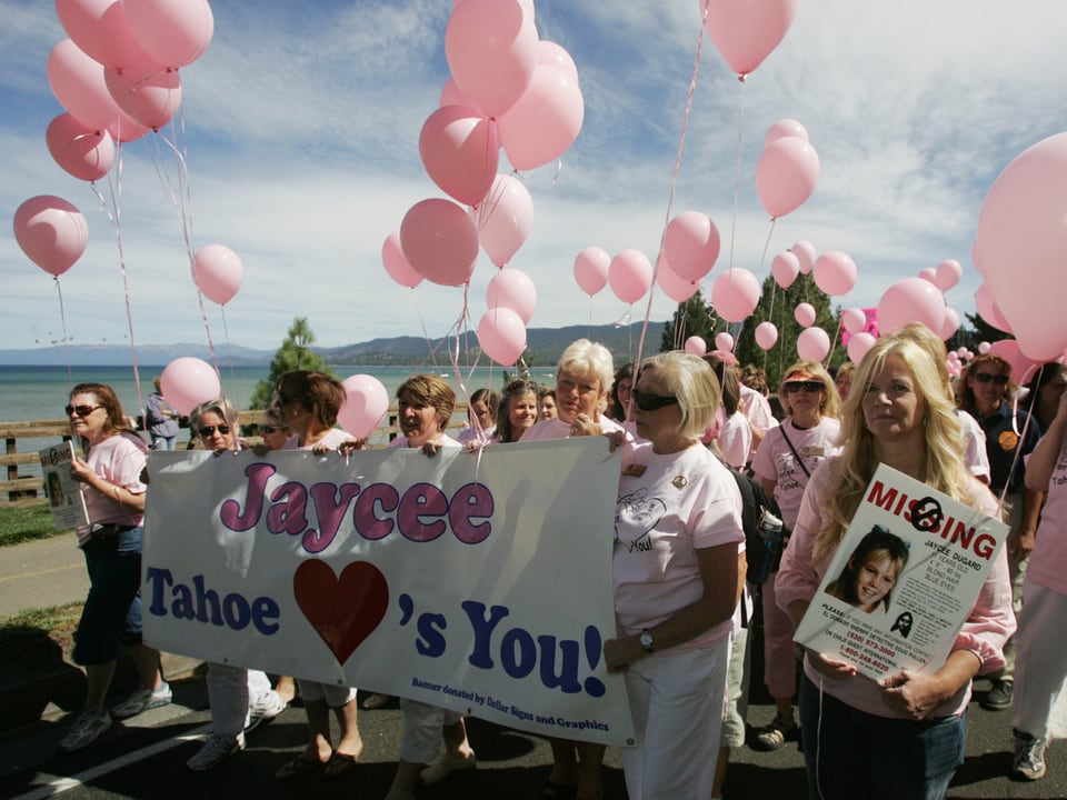 Aktivistinnen aus Tahoe machen sich für die entführte Jaycee stark.