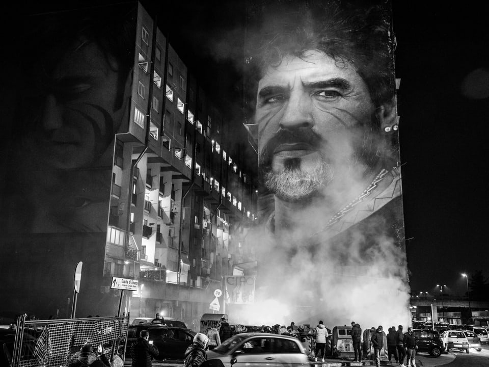 Grosse Trauer Auch in Neapel wird Diego Maradona gedacht.
