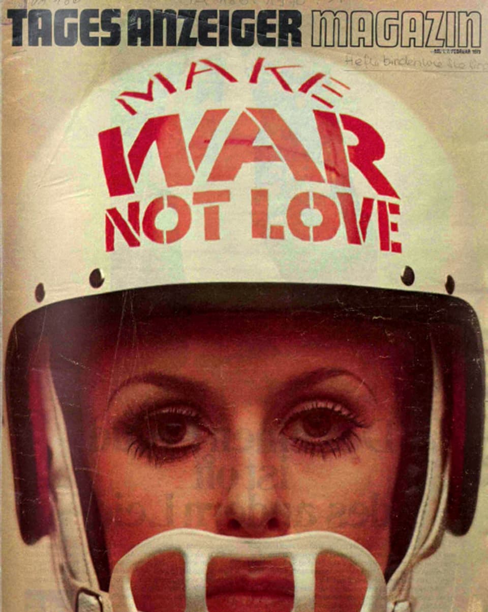 Titelblatt des ersten Tages Anzeiger Magazins aus dem Jahr 1970, bei dem Laure Wyss Mitbegründerin und Co-Leiterin war.