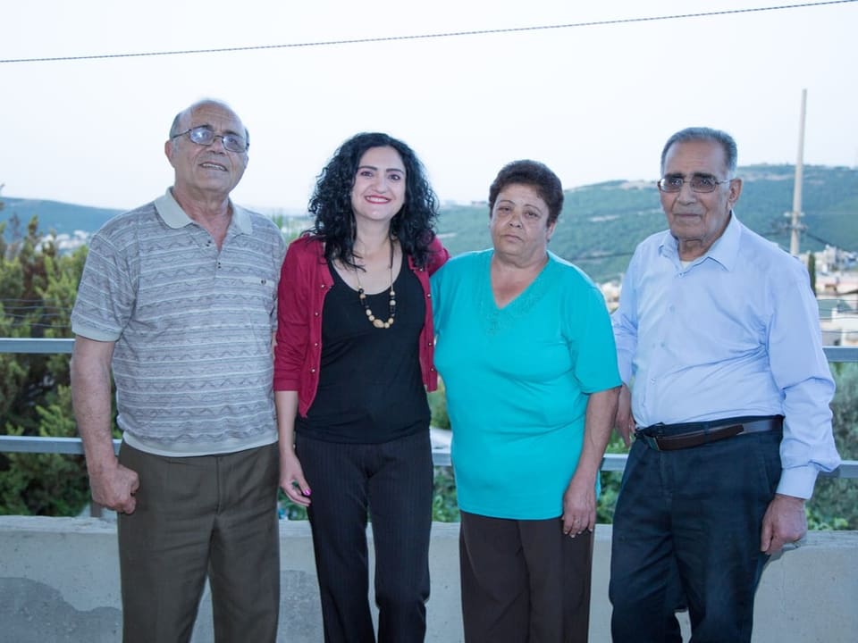 Onkel Geris, Fida Jiryis, die Stiefmutter Muna und der Vater Sabri heute.