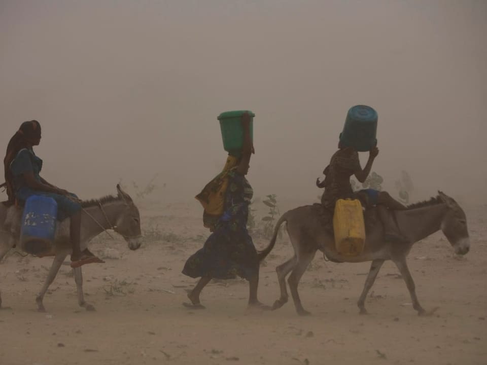 Sandsturm in der Sahara