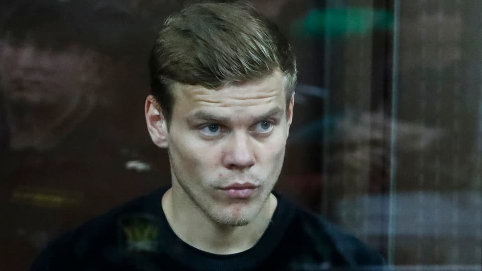 Alexander Kokorin beim Hearing am Donnerstag