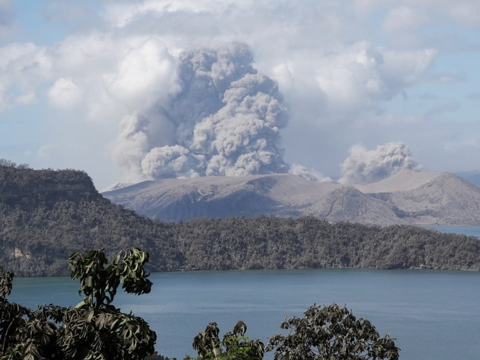 Vulkan-Taal in den Philippinen brach 2020 aus