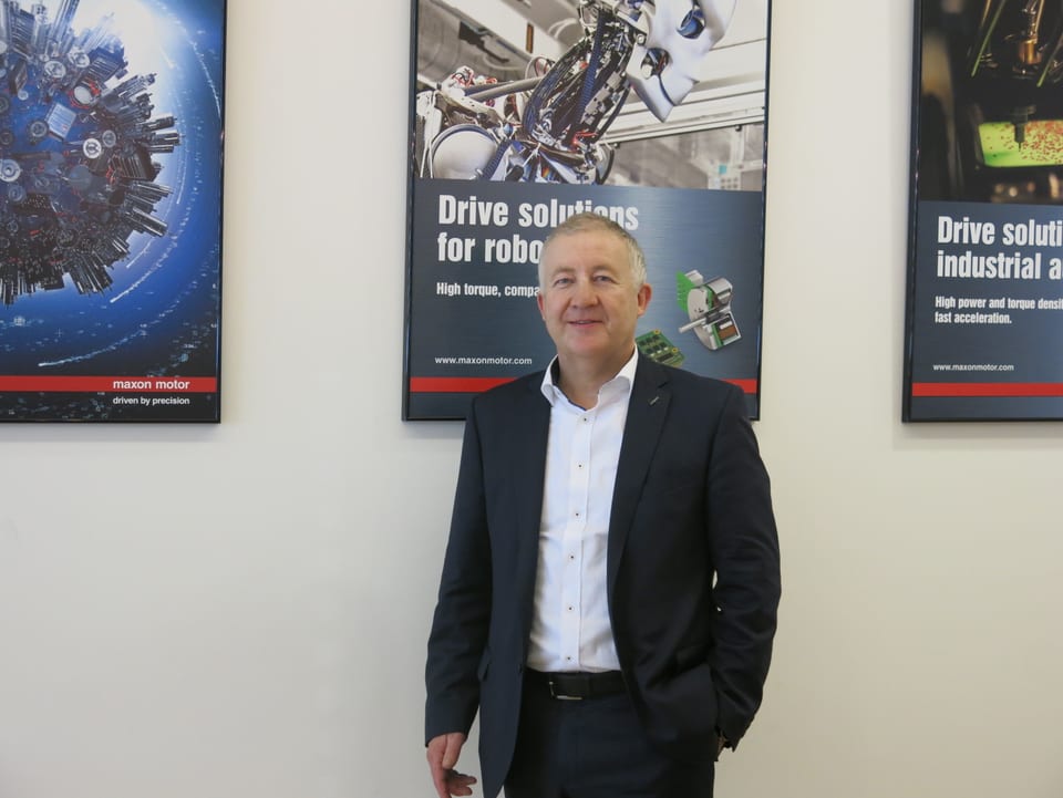 Eugen Elmiger, CEO von Maxon Motors mit Hauptsitz in Sachseln im Kanton Obwalden.