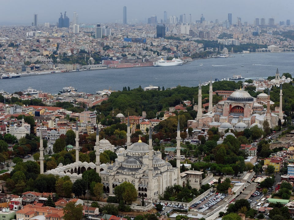 Blick auf Istanbul aus der Vogelperspektive.