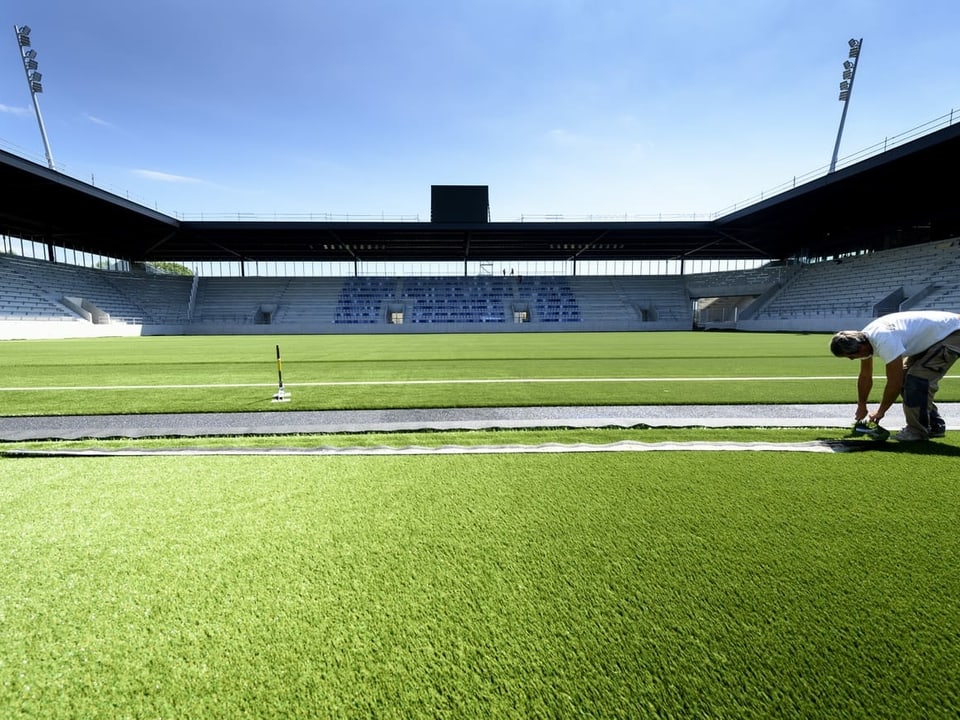 Blick in das neue Stadion in Lausanne