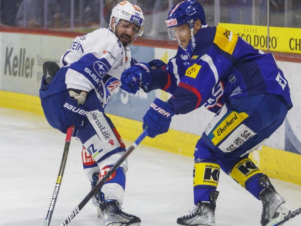 Schenkten sich nichts Denis Hollenstein und Eric Faille
