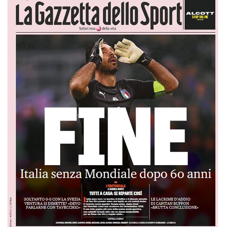 Titelblatt der «Gazzetta dello Sport».